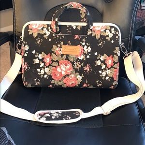 Floral laptop bag